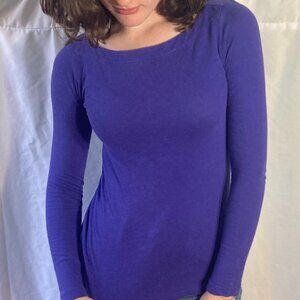 Indigo Long Sleeve Tee